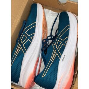 ASICS Gel-Pulse 13 Teal Blue Peach Running Shoes 1011B780 Womens 10.5